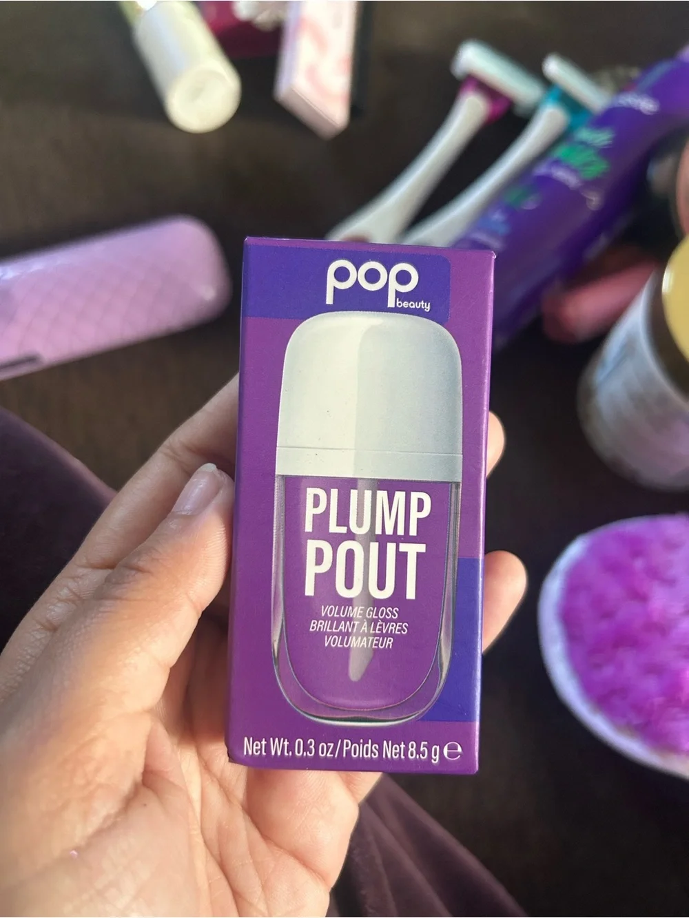 Pop Beauty Plump Pout Volume Gloss — Purple Shade